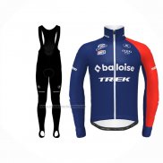 2024 Fietskleding Baloise Trek Rood Blauw Lange Mouwen En Koersbroek