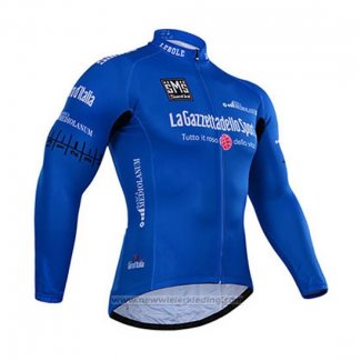 2015 Fietskleding Giro D'italia Blauw Lange Mouwen en Koersbroek