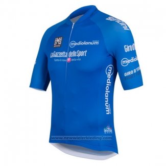 2016 Fietskleding Giro D'italia Blauw Korte Mouwen en Koersbroek