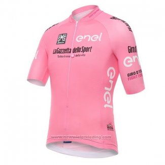 2016 Fietskleding Giro D'italia Fuchsia Korte Mouwen en Koersbroek