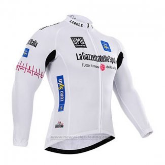 2015 Fietskleding Giro D'italia Wit Lange Mouwen en Koersbroek