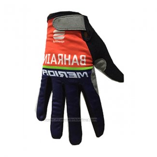 2017 Bahrain Merida Handschoenen Met Lange Vingers Cycling