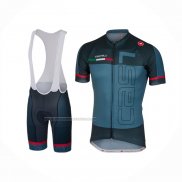 2018 Fietskleding Castelli Groen Militare Korte Mouwen en Koersbroek