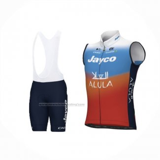 2024 Windvest Jayco AlUla Rood Blauw En Koersbroek