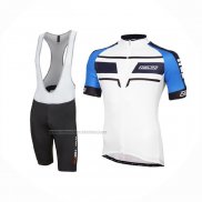 2016 Fietskleding Nalini Blauw en Wit Korte Mouwen en Koersbroek