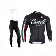 2014 Fietskleding Castelli Zwart Lange Mouwen en Koersbroek