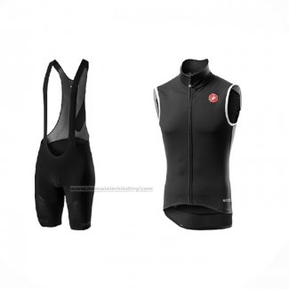 2021 Windvest Castelli Zwart Korte Mouwen en Koersbroek