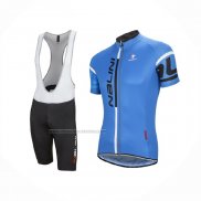 2016 Fietskleding Nalini Blauw Korte Mouwen en Koersbroek