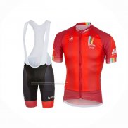 2017 Fietskleding Castelli Maratone Rood Korte Mouwen en Koersbroek