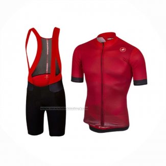 2020 Fietskleding Castelli Rood Korte Mouwen en Koersbroek